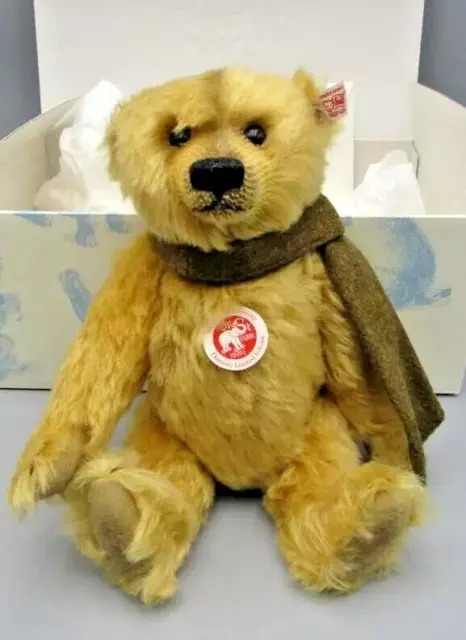 Steiff Dominic 29 Doré Coudé Mohair 12” Growler Ours en Peluche 664182 Le MIB