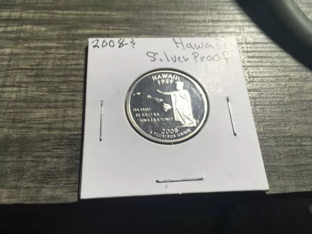 2008 S HI Hawaii SILVER QUARTER GEM PROOF. MIRROR-LIKE HIGH GRADE2542s 🇺🇸