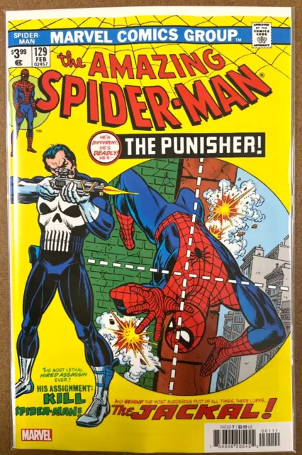 Amazing Spider-Man #129 Facsimile Edition (Nm) 2023 Marvel - 1St App Punisher