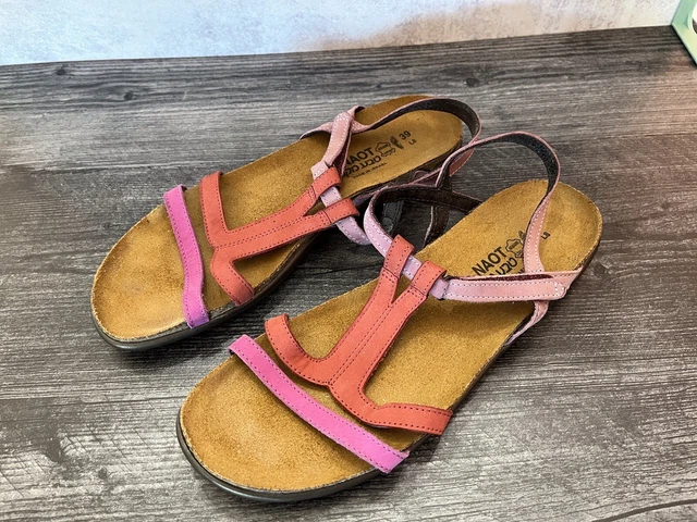 Naot Womens Sandals Leather Size 8 39