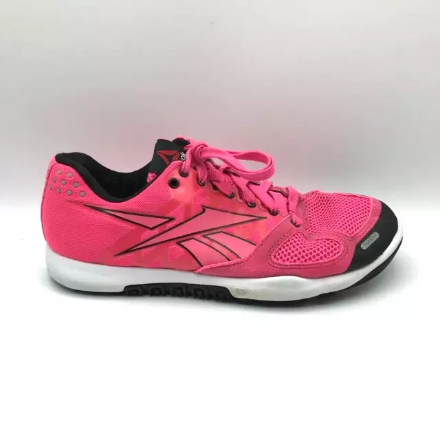 Reebok Womens CrossFit Nano 2.0 Training Shoes Pink V67831 Lace Up Low Top 7 M