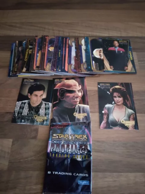 63 tarjetas coleccionables Skybox Star Trek Espacio Profundo Nueve Perfiles 1997 diferentes