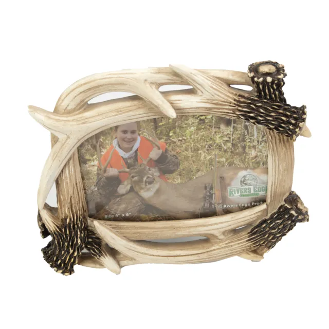 RIVER'S EDGE PRODUCTS Picture Frame 4in x 6in - Old Bass Lodge New
