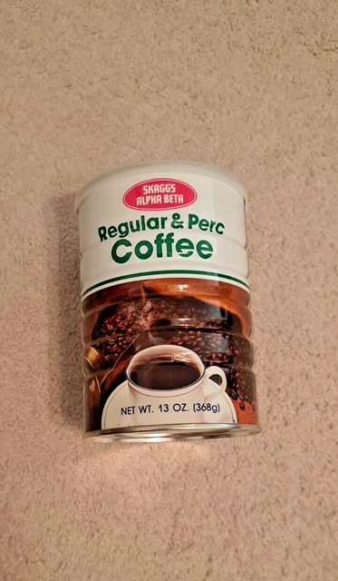 Skaggs Alpha Beta Regular And Perk Coffee - Vintage - From California - 1980'S