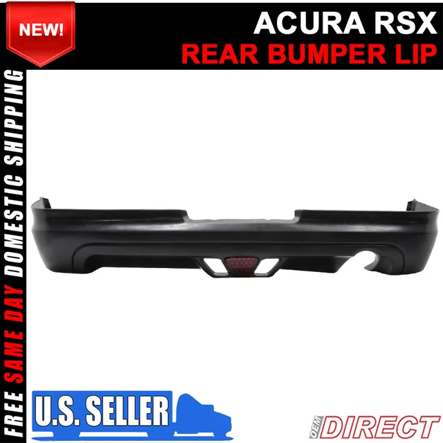 For 02-04 Acura RSX Coupe 2Dr Mugen Style Rear Lip With Led Brake Light