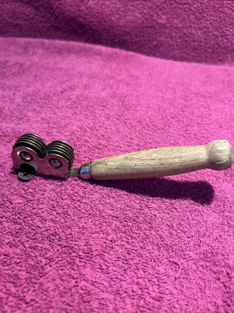 Ekco Vintage Pull Through Wooden Handle Knife Sharpener