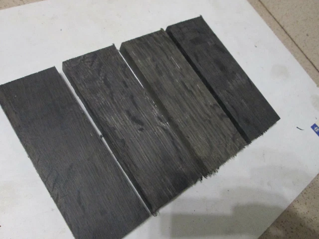 4pcs lot Bog Oak morta wood Woodturning/ (50*12*135mm) 1000-5800 Years Old