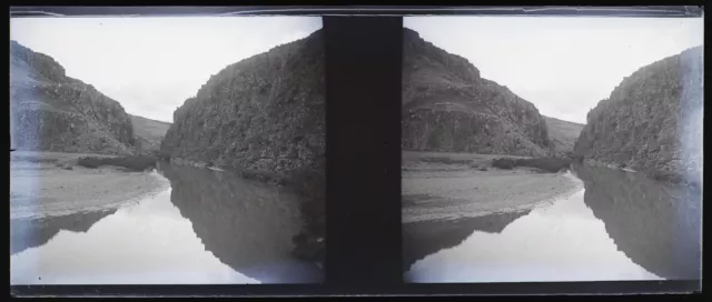 Algérie Paysage Photo NEGATIVE Stereo V12L23n5 Plaque de verre Vintage c1920