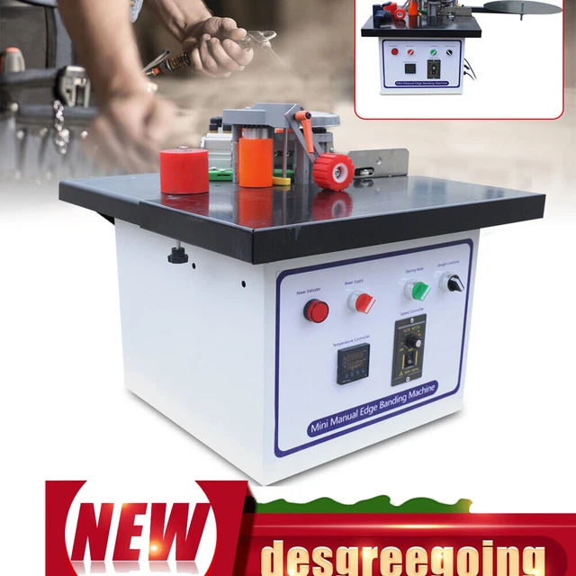 110V Wood Working Edge Banding Machine 1200W Portable Edge Bander Coating