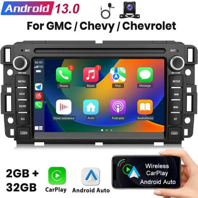 For Gmc Yukon Chevy Silverado Sierra Android Gps Navi Radio Car Stereo Player