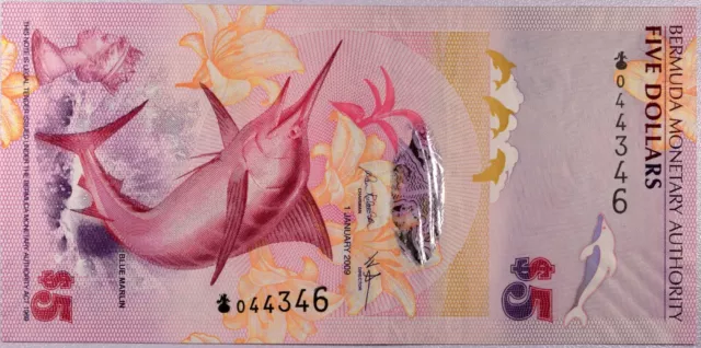 Bermuda Banknote 5 Dollars 2009