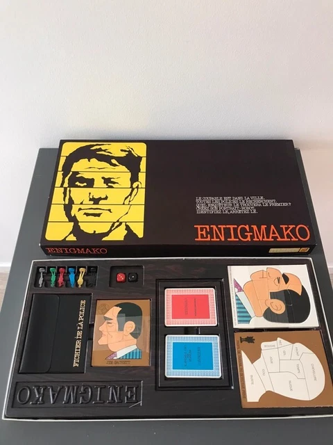 Jeu De Société Vintage Enigmako - Marque Mako - Incomplet Pour Pièces Ou Collection - Occasion