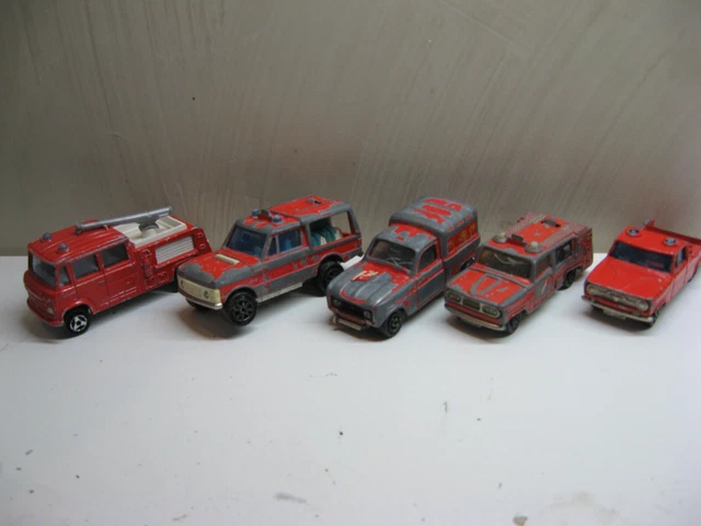 Lot De 5 Véhicules Miniatures Nesquik Vintage - Collection #4 Avec B-16, Kiki, Luxioles, OMO, Bonux - Occasion