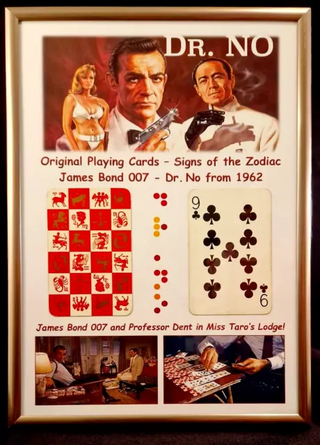 Original Playing Card ✨ JAMES BOND 007 Autogramme & Filmrequisiten ~ Dr. No 1962