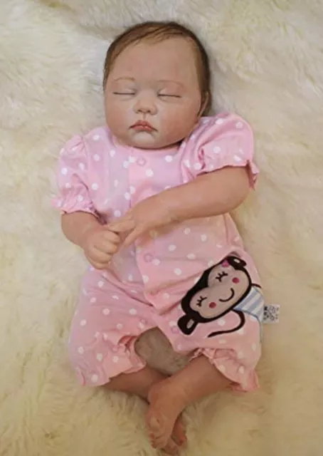 Real Life Baby Dolls  Handmade Newborn Doll Vinyl Silicone Reborn Baby Dolls 22"