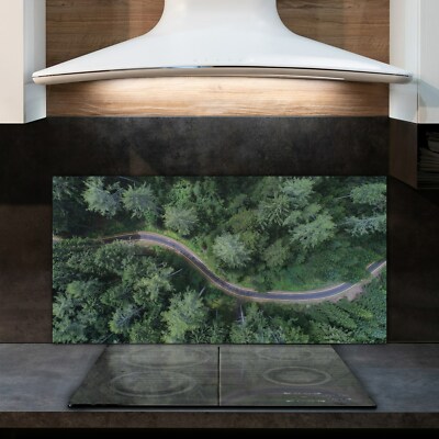 VETRO temperato resistente al calore Splashback Cervi allevamento in MONTAGNE 120x60 