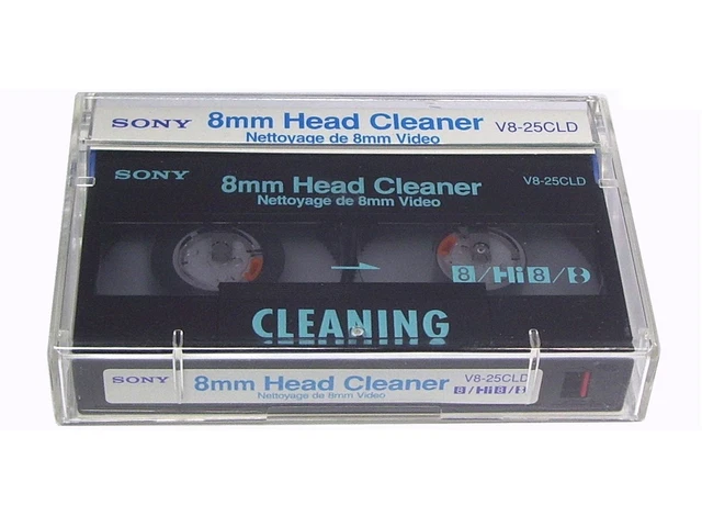 CASSETTE DE NETTOYAGE Hi8 / Video8 SONY V8-25CLH - K7 Video Cleaning Neuf EUR 69,99 - FR