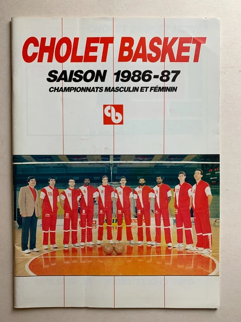 POSTER équipe De Basket CHOLLET Saison 1990-1991 - RIGAUDEAU, GRAYLIN, WARNER, BILBA