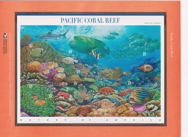 Scott #CP696 (3831) Pacific Coral Reef Commemorative Panel of 10 Stamps - MNH