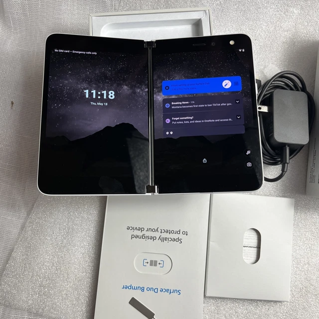 Microsoft Surface Duo - 256GB - Glacier (Unlocked) (Dual SIM)
