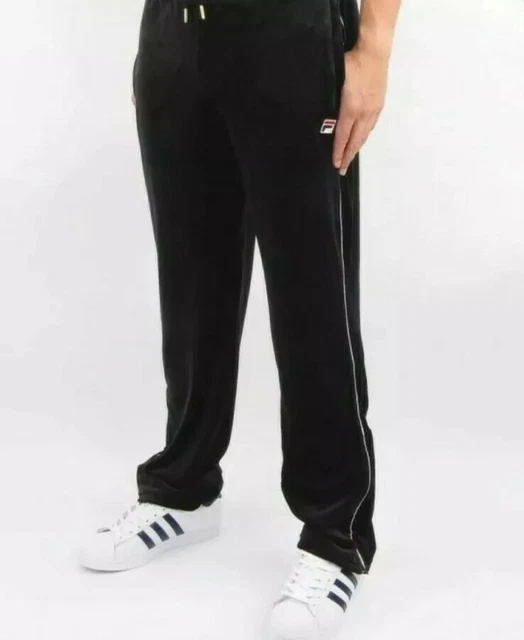 CYRUS FILA VINTAGE 80S Velour Piped Tracksuit Black S 28