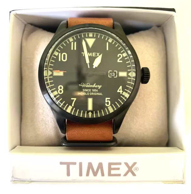 Timex Men's TW2P64700 The Waterbury Analog Display Analog Quartz Brown Watch