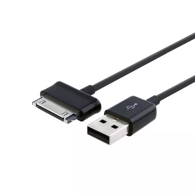 US New Black USB Data Sync Charger Charging Cable for Samsung Galaxy Tab P1000