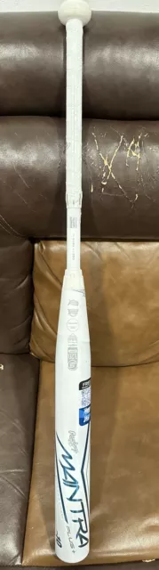 New 2023 Rawlings Mantra+ -10 Fastpitch Softball Bat White/Blue Composite