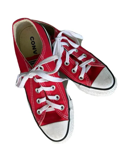 Converse Chuck Taylor All Star Low Red Womens 6 Men’s 4  EUR 36.5 M9696