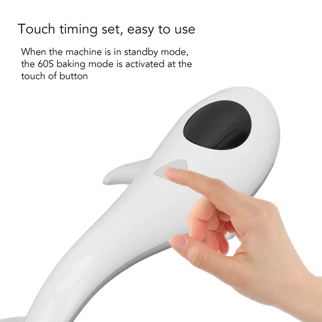UV LED Gel Nail Lamp Mini Handheld Nail Dryer Light Chargeable Cute Whale Shape