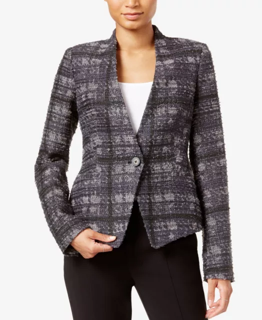 Rachel Roy Rachel Women's Frankie Printed Long Sleeve Blazer Jacket, Size 8