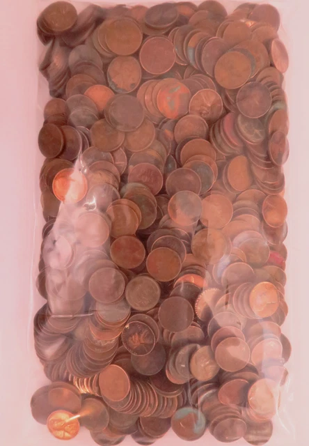 (725) Teens-50's Mixed Lincoln Wheat Penny Cent Lot/Bag ~ 5 Pounds ~ (WL202) 3