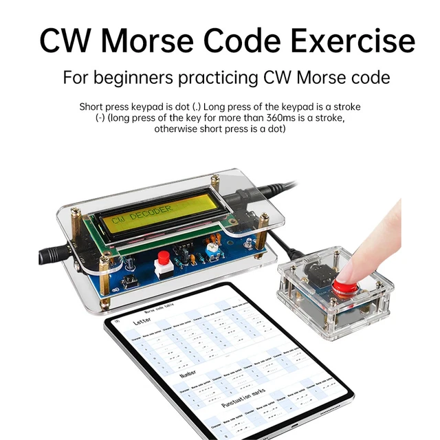 MORSE CODE KEYER Mini CW Automatico Morse Key Compact 3 - Foto 6