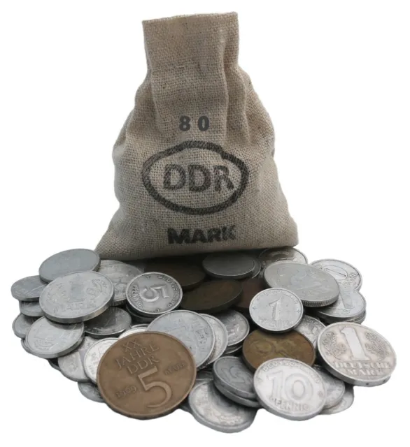 80. Geburtstag (1943) dazu gesparte 80 DDR Mark in Münzen – Ostalgie Geschenk!