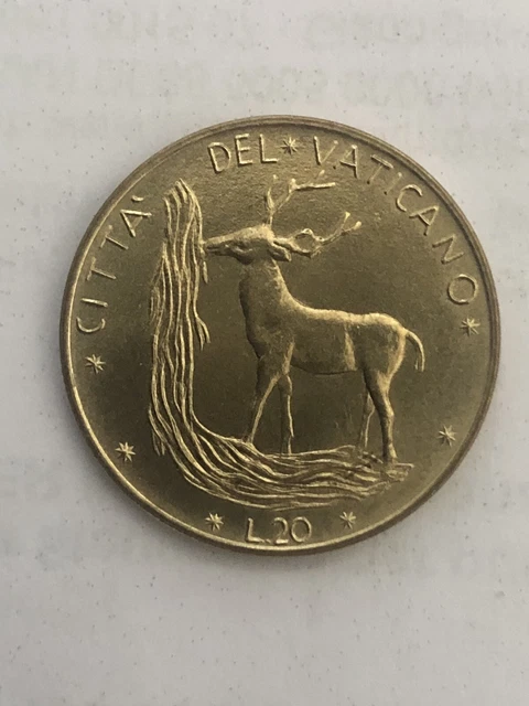CITTÀ DEL VATICANO 20 Lire “PAOLO VI” 1972 -FDC- rara
