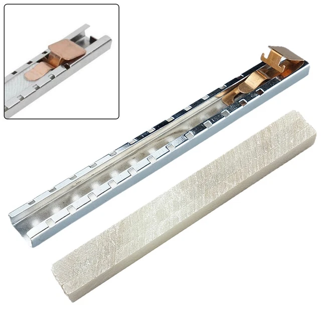 Marcador de piedra jabonosa lápiz de pizarra plata + blanco + cobre para fabricación de maquinaria