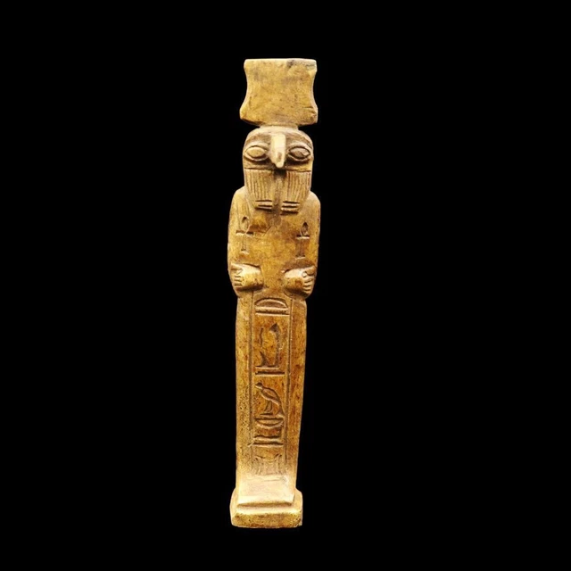 RARE ANTIQUE EGYPTIAN STONE Falcon Horus Statue Figure 