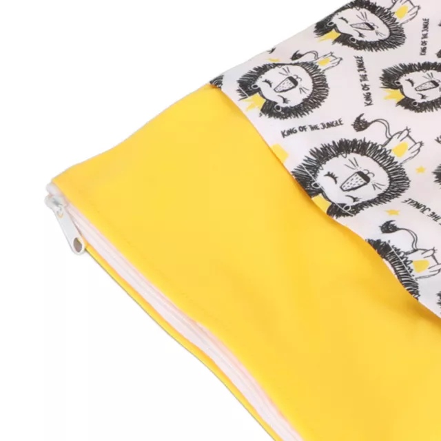 2pcs Mess Proof Wet Diaper Bag Dual Pocket Storage Cloth Diaper Dry Bag(G37 ECM