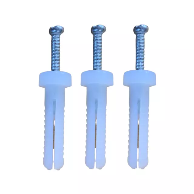 100PCS - 6.5mm x 40mm Round Head Nylon Knock In / Nylon Nail In Plug