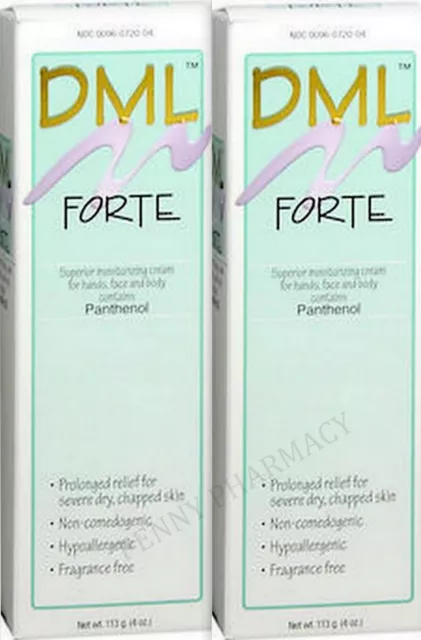 DML Forte Cream w/ Panthenol Super Moisturizing 4oz ( 2 pack )
