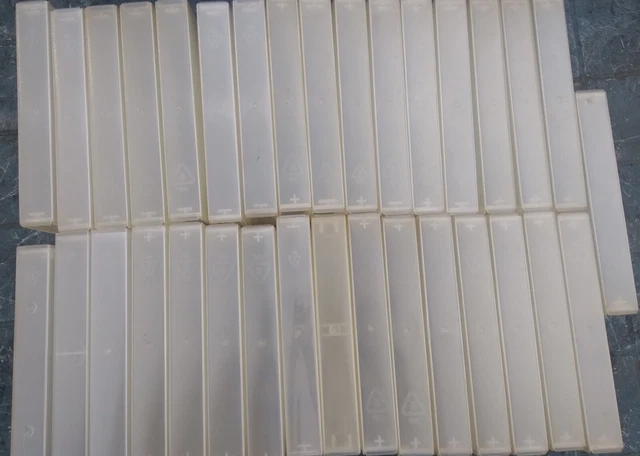 33 Empty VHS Video Tape Clear Storage Cases. Delivery included.