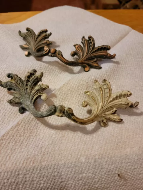 Set of 2  French Provincial Drawer Pull 3" Center   Fancy Ornate