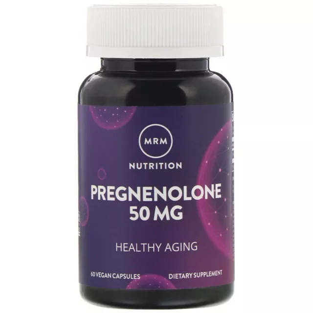MRM Prégnénolone 50 mg, 60 Gélules Supports vieillir en santé anti-age