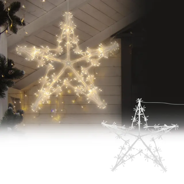 Etoile Sapin de Noel, 2 en 1 Lampe Projecteur LED Flocon de Neige, Etoile  Sapin Noel Lumineuse pour Decoration Arbre Topper de Noël Interieur