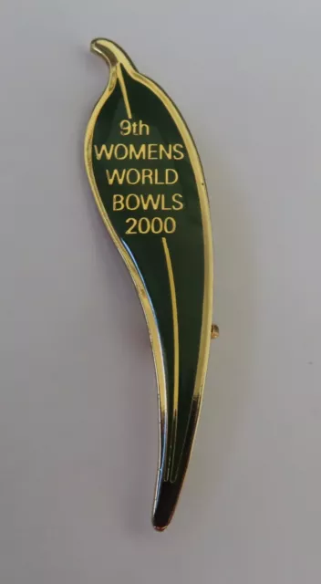 Lawn Bowls Badge: 9th WOMEN'S WORLD BOWLS 2000