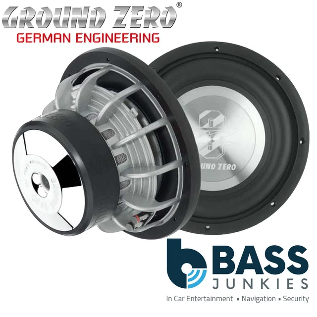 GROUND ZERO HYDROGEN GZHW 20X 8" 20cm 400 Watts RMS 2 x 2Ohm Car Sub