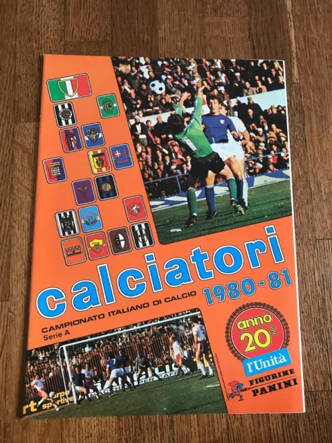 Album figurine Panini CALCIATORI 1980 81 KOMPLETT wm sticker PRINTED Card ITALIA