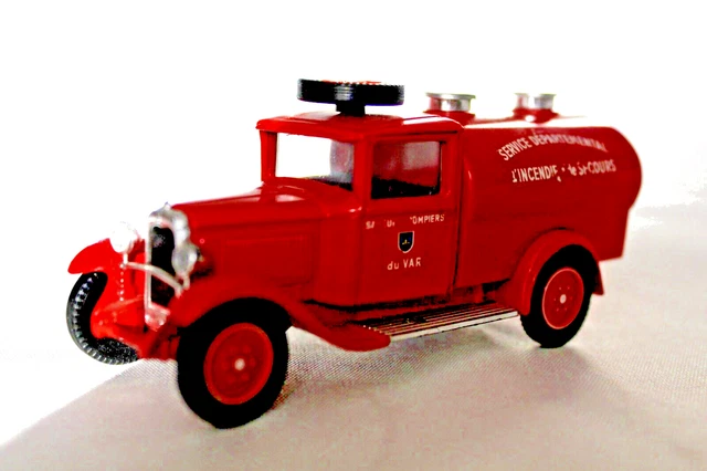 Miniature Solido 1/43 Citroën 15 Six Des Pompiers - Occasion Bon état - Modèle Réduit Collection Véhicule Ancien