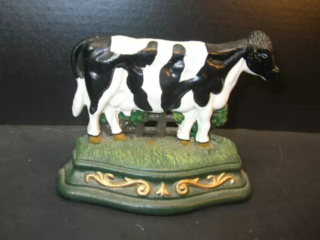 Wright Studios Cast Iron Cow Door Stop Decor Farmhouse