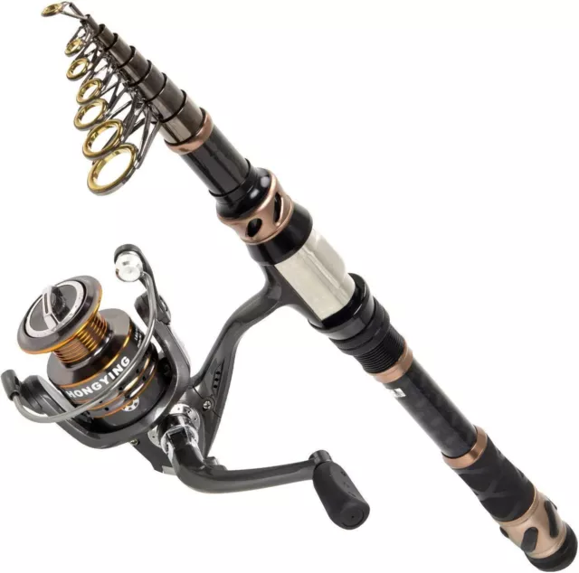 FISHING ROD AND Reel Combos Set,Telescopic Fishing Pole with Spinning  Reels, Car $68.99 - PicClick